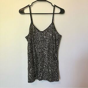 EXPRESS All Over Sequent Camisole Size Medium